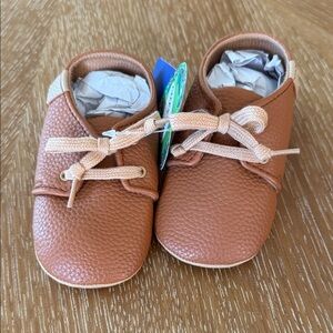 Brown Leather Kids Shoes